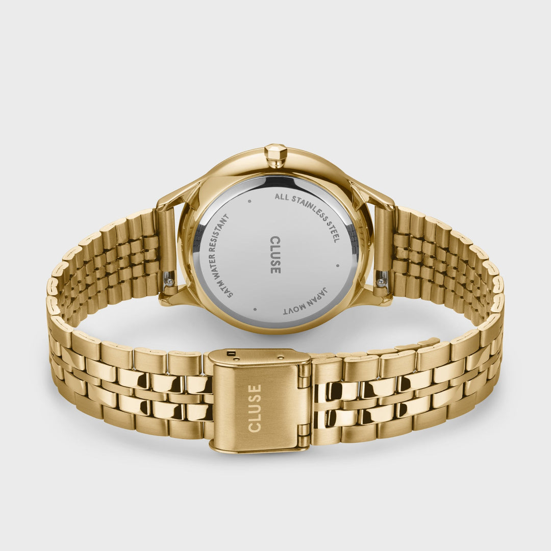 Minuit Multifunction Watch Steel, Sage Green, Gold Colour