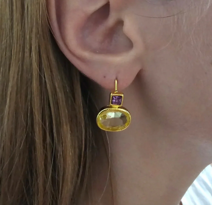 ヴィンテージグリーンイヤリング