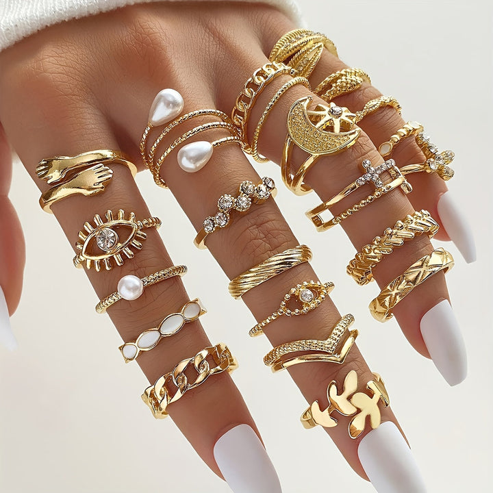22-Piece Vintage Ring Collection